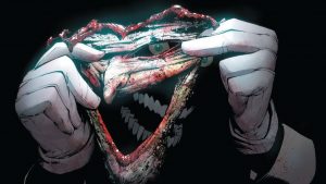 Cara arrancada del Joker en Muerte en la familia